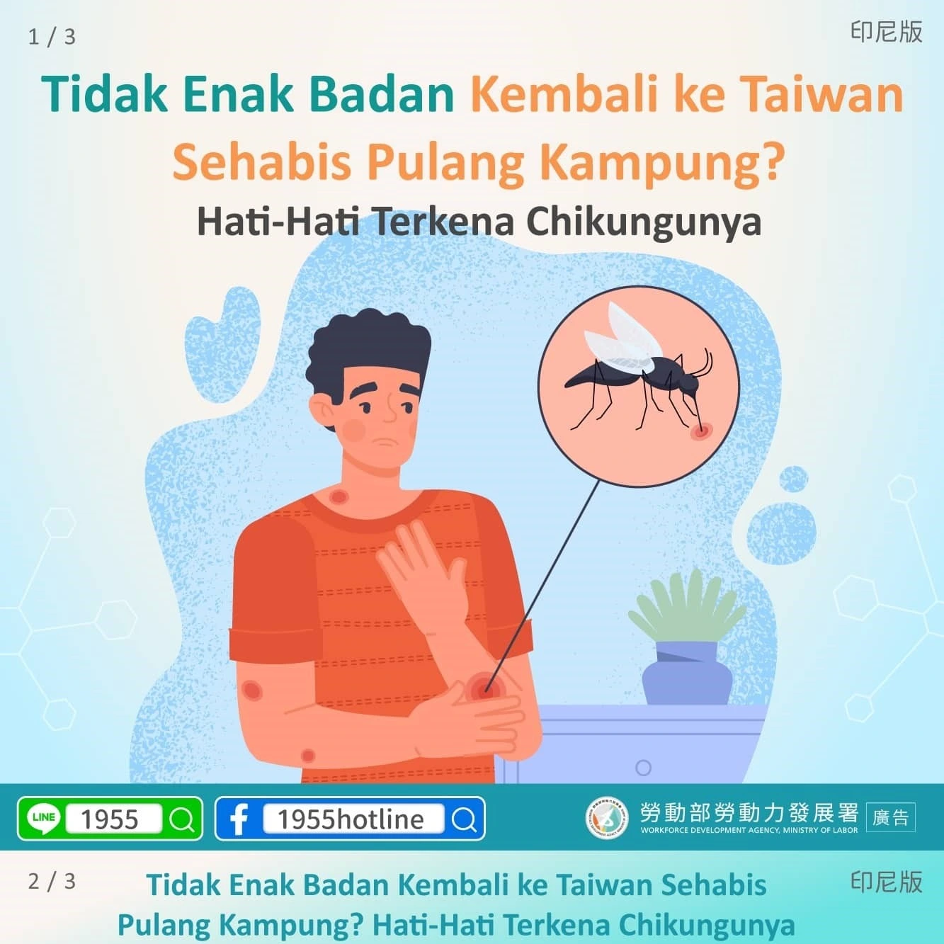 1141121 返鄉回臺身體不適？小心是屈公病發作！