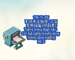 1141205Tiếng trung thực tế- Các từ vựng chuyên dùng trong công xưởngNO3印刷3