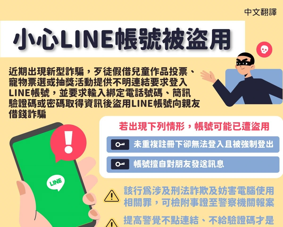 1150401 小心LINE帳號被盜用