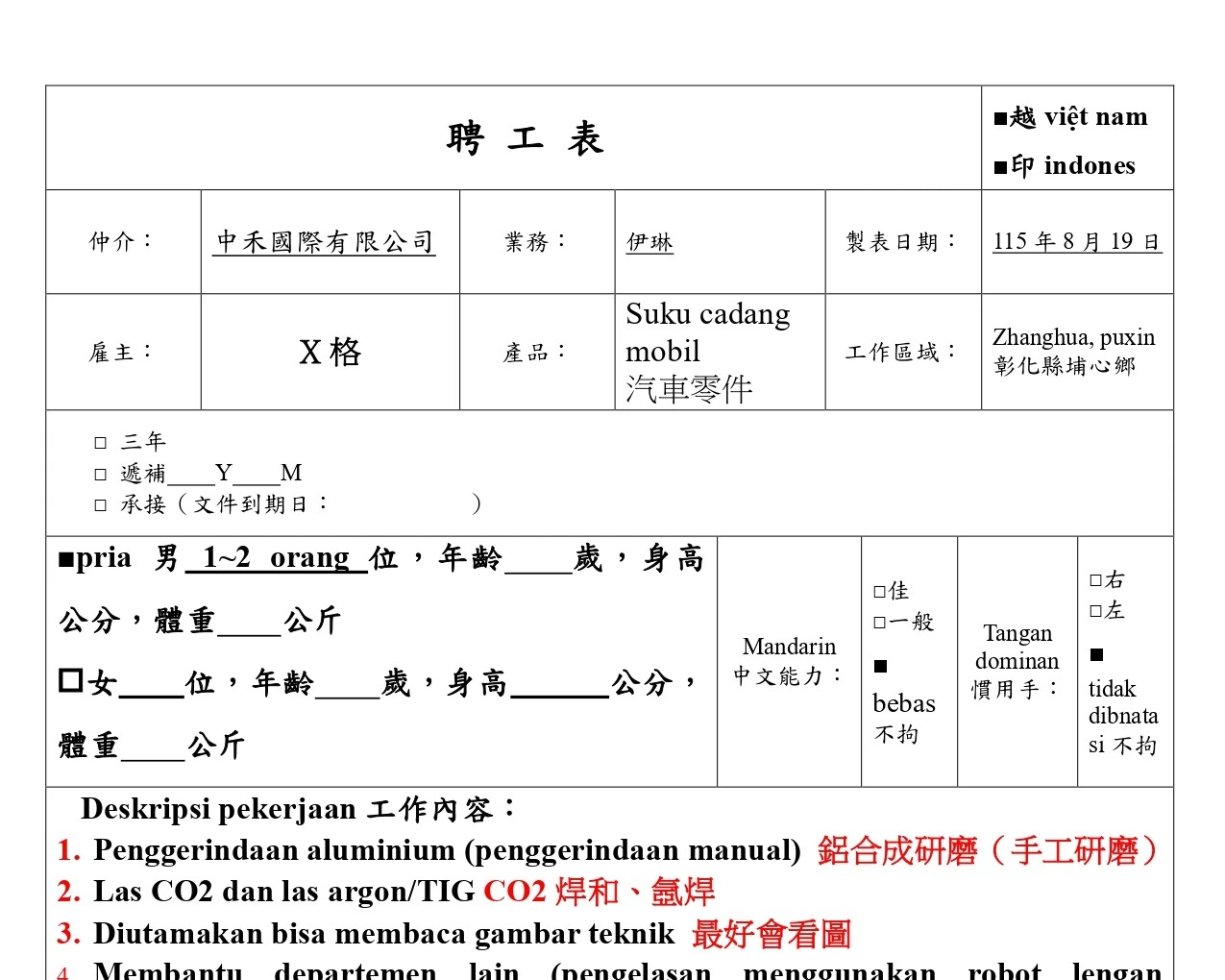 【Zhanghua,shetou 社頭】Suku cadang mobil 汽車零件
